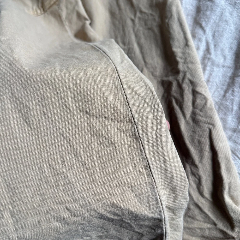 American Eagle Tan Stretch Cargo Pants Straight Leg Utility Gorpcore Size 8 - Picture 5 of 5